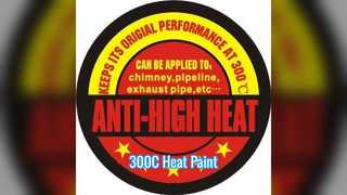 300C উচ্চ তাপ স্প্রে পেইন্ট অভ্যন্তর বহি