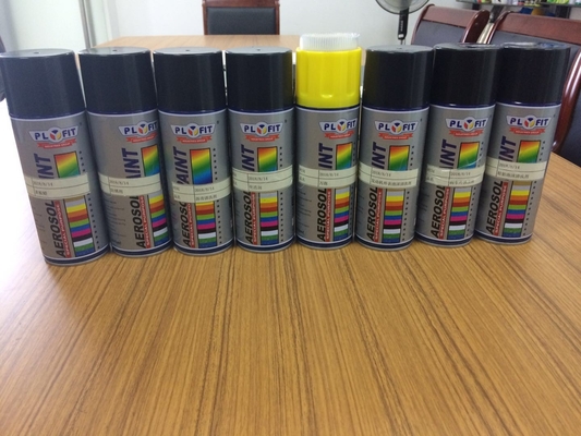 ধাতব এক্রাইলিক স্প্রে পেইন্ট 450ml হাই হিট কার / আসবাবপত্র অ্যারোসল গ্রাফিতি স্প্রে পেইন্ট