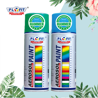 মেটাল কাঠ প্লাস্টিক হাতুড়ি জন্য 400ml এক্রাইলিক এরোসল স্প্রে পেইন্ট