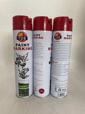 দ্রুত শুকানোর লাইন মার্কার স্প্রে পেইন্ট OEM 650ml ভাল নমনীয়তা