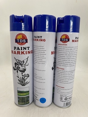 কাস্টমাইজড 650ml ফাস্ট ড্রাইং ওয়াটারপ্রুফ রোড লাইন মার্কিং পেইন্ট অ্যারোসল স্প্রে পেইন্ট