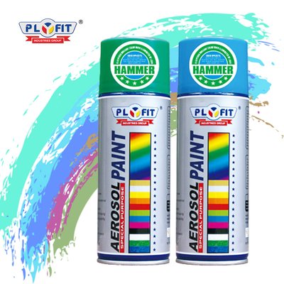 রঙ 400ml অ্যাক্রিলিক অ্যারোসল স্প্রে পেইন্ট 5 মিনিট সারফেস শুকানোর ফিল্ম সমাপ্ত